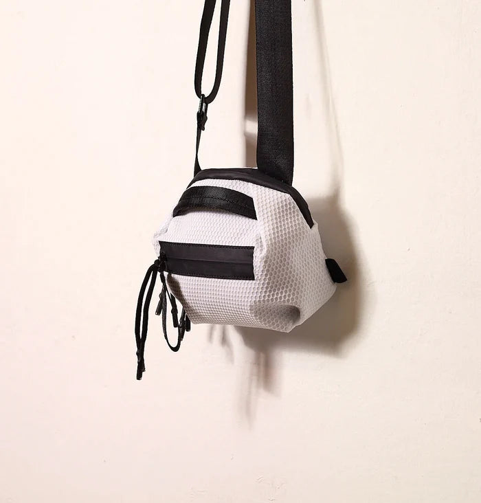 Dani Daniella Lehavi Bonnie Mini Crossbody Bag in Snow available at Barbara Katz
