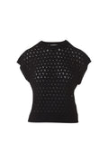 Kinross Braided Cable Sleeveless Crew Sweater available at Barbara Katz