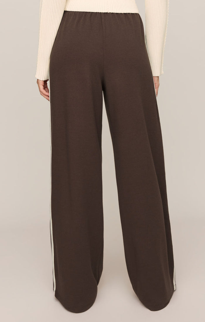Z Supply Breakaway Track Pants in Dark Chocolate available at Barbara Katz