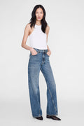 ANINE BING Brie Jean 33" - Cabana Blue - on model front