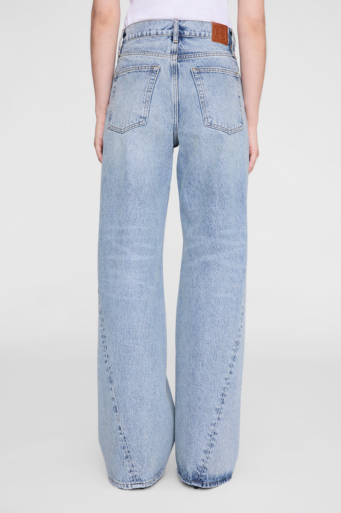 ANINE BING Brie Jean 33" - Reservoir Blue - on model back detail