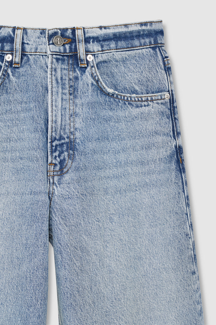 ANINE BING Brie Jean 33" - Reservoir Blue - detail view