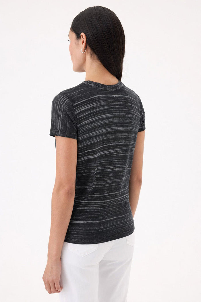 Goldie Cabana Stripe Boy Tee in Black available at Barbara Katz