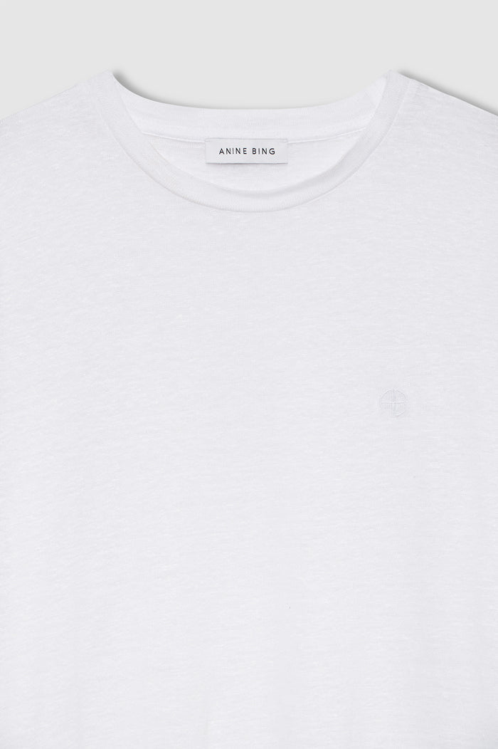 ANINE BING Cade Tee - White - detail view