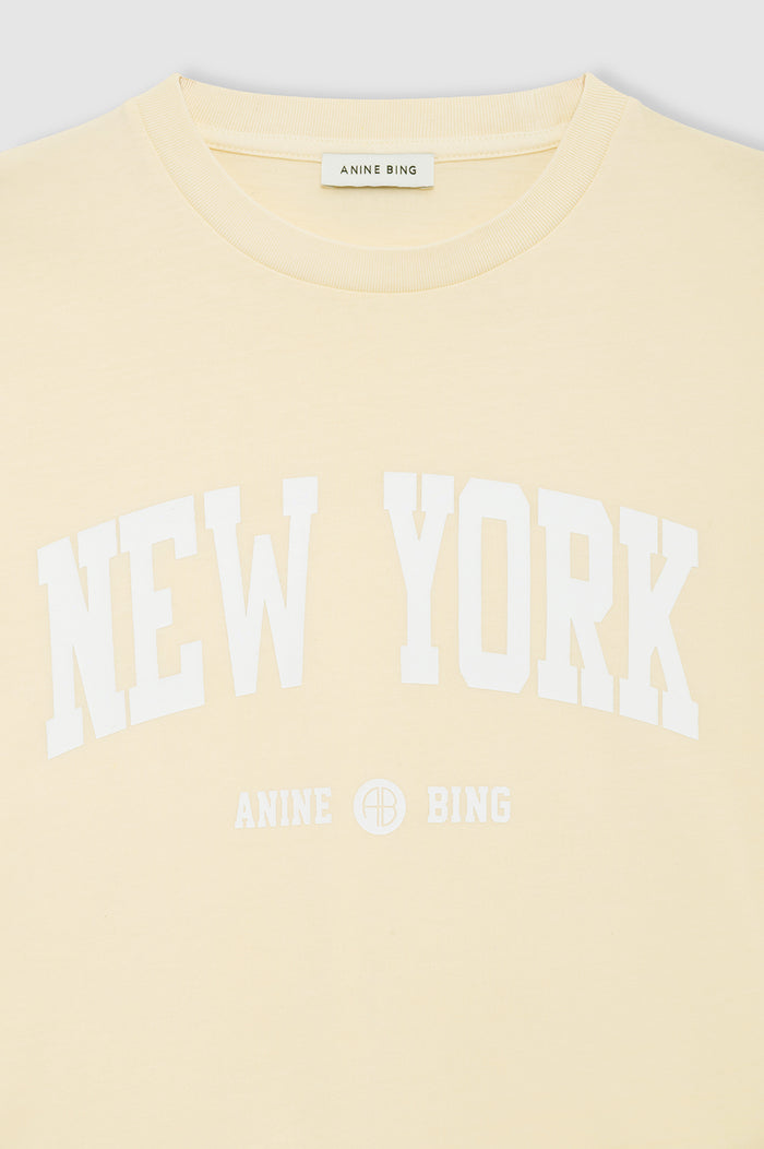 Cade Tee New York University - Butter Yellow