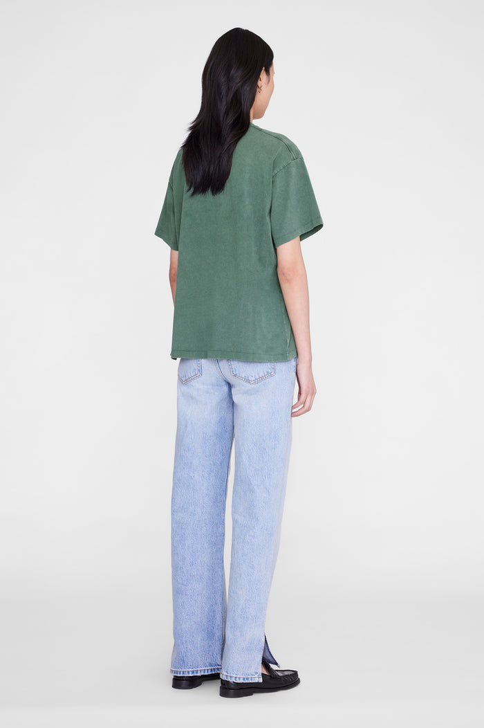 ANINE BING Cade Tee New York University - Cilantro - back view