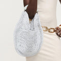 BK Handbags Camden Hobo Bag in Ice Blue available at Barbara Katz