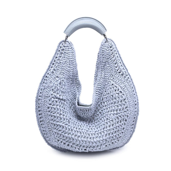 BK Handbags Camden Hobo Bag in Ice Blue available at Barbara Katz