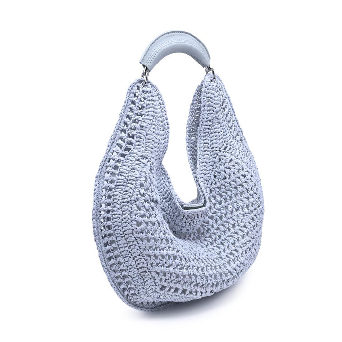 BK Handbags Camden Hobo Bag in Ice Blue available at Barbara Katz
