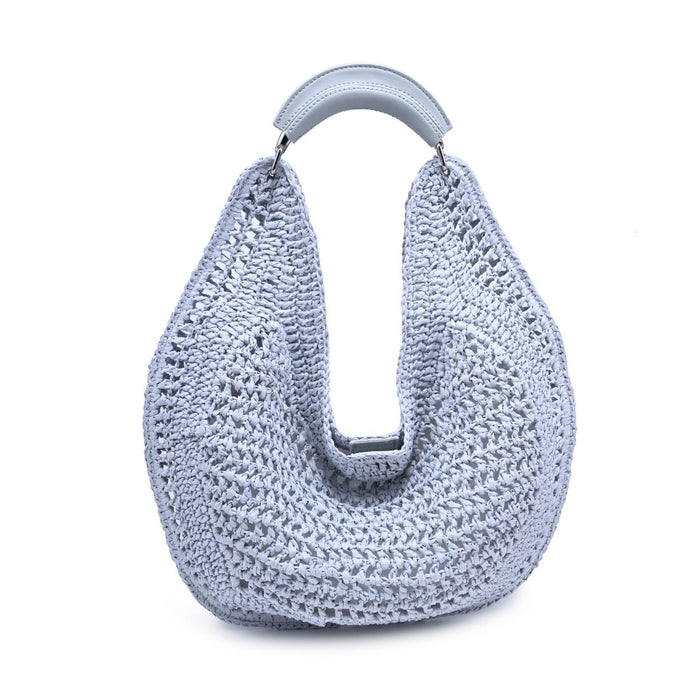 BK Handbags Camden Hobo Bag in Ice Blue available at Barbara Katz