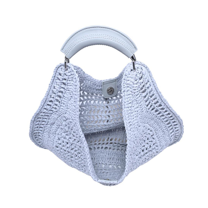 BK Handbags Camden Hobo Bag in Ice Blue available at Barbara Katz