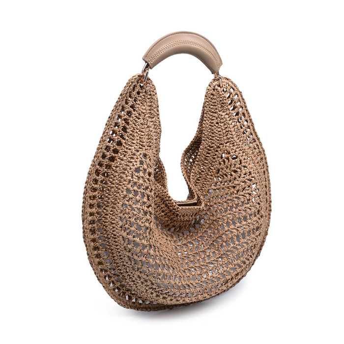 BK Handbags Camden Hobo Bag in Natural available at Barbara Katx