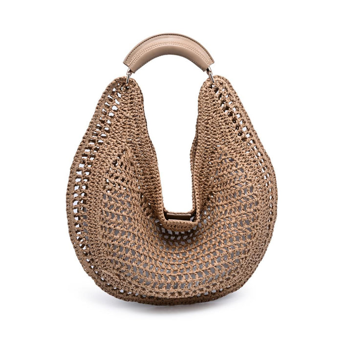 BK Handbags Camden Hobo Bag in Natural available at Barbara Katx