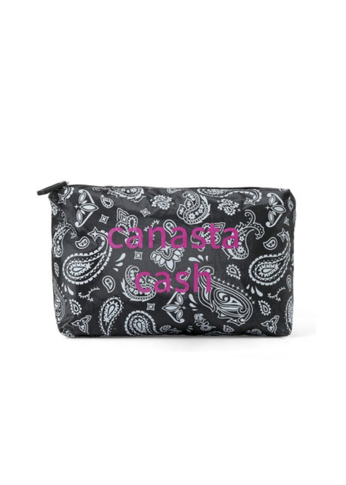 Haute Shore Canasta Cash Pouch in Black Bandana available at Barbara Katz