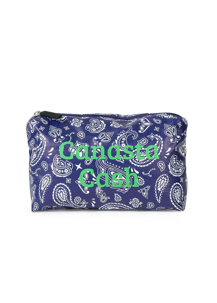 Haute Shore Canasta Cash Pouch in Navy Bandana available at Barbara Katz