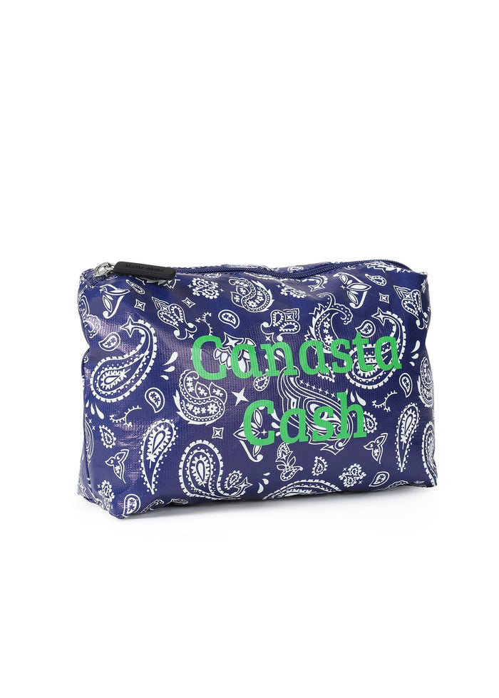 Haute Shore Canasta Cash Pouch in Navy Bandana available at Barbara Katz