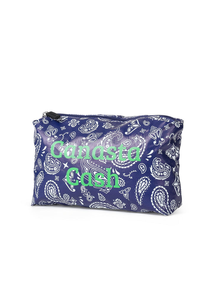 Haute Shore Canasta Cash Pouch in Navy Bandana available at Barbara Katz
