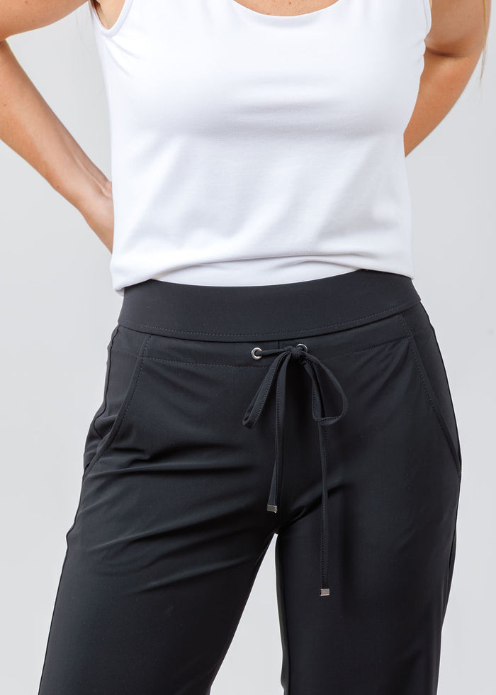 Raffaello Rossi Candice Straight Pants - Navy available at Barbara Katz