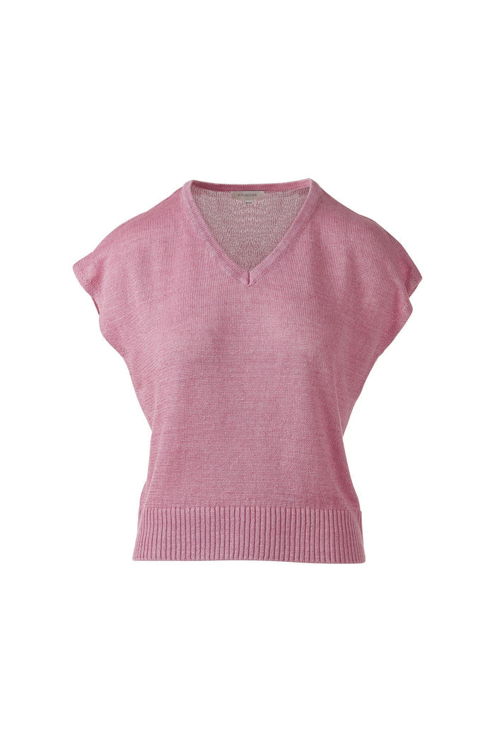 Kinross Cap Sleeve Vee Top available at Barbara Katz