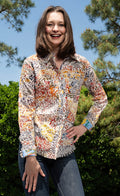 Dizzy-Lizzie Cape Cod Top - All Over Abstract Print available at Barbara Katz