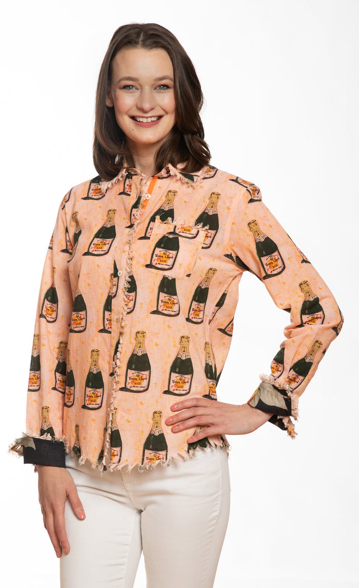 Dizzy-Lizzie Cape Cod Top in Champagne Print available at Barbara Katz