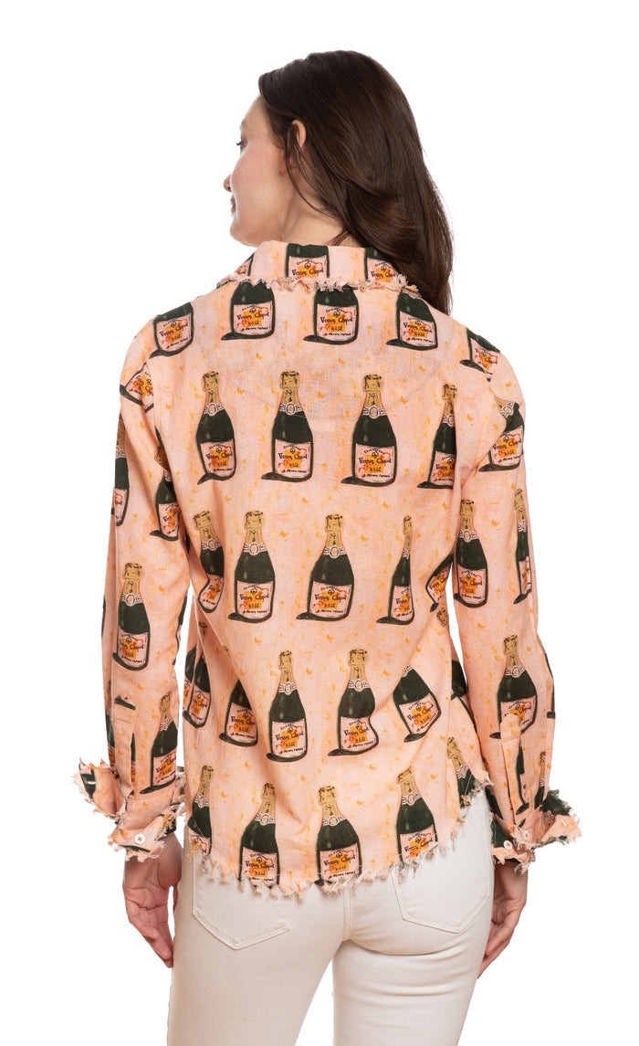 Dizzy-Lizzie Cape Cod Top in Champagne Print available at Barbara Katz