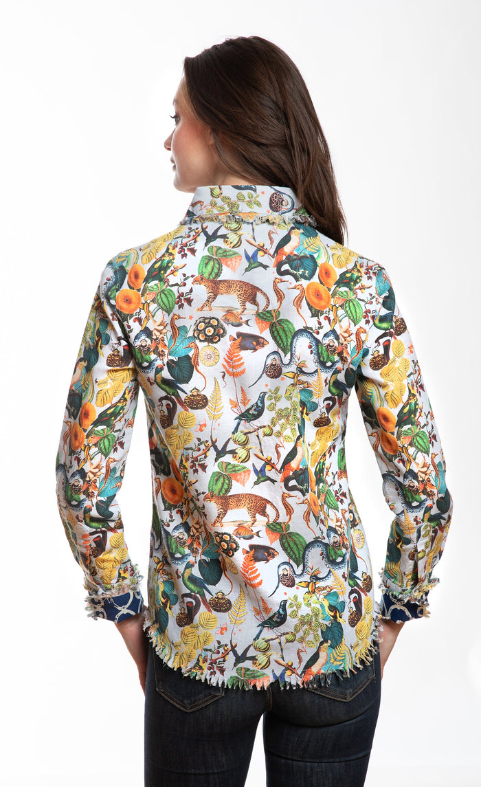 Dizzy-Lizzie Cape Cod Top - Flowers and Creatures available at Barbara Katz