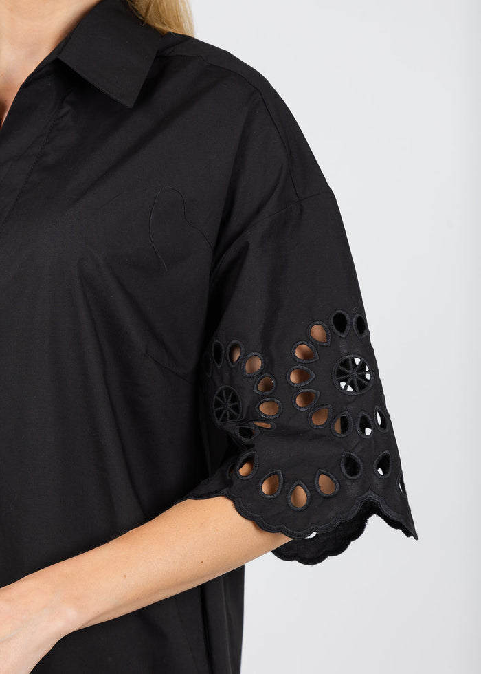 BK Ceylin Cut-Out Dress in Black available at Barbara Katz