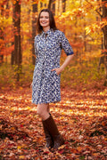 Dizzy-Lizzie Chatham Dress - Blue Bubble Print available at Barbara Katz