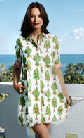 Dizzy-Lizzie Chatham Dress in Fishes Print available at Barbara Katz