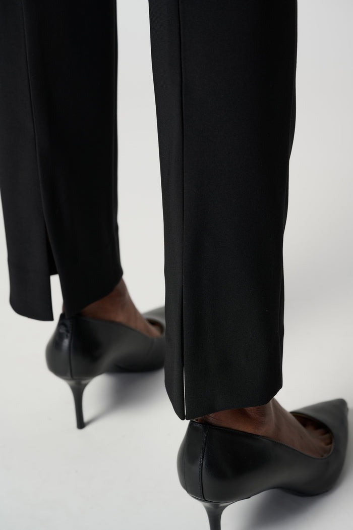 Joseph Ribkoff Classic Straight Pants in Black available at Barbara Katz