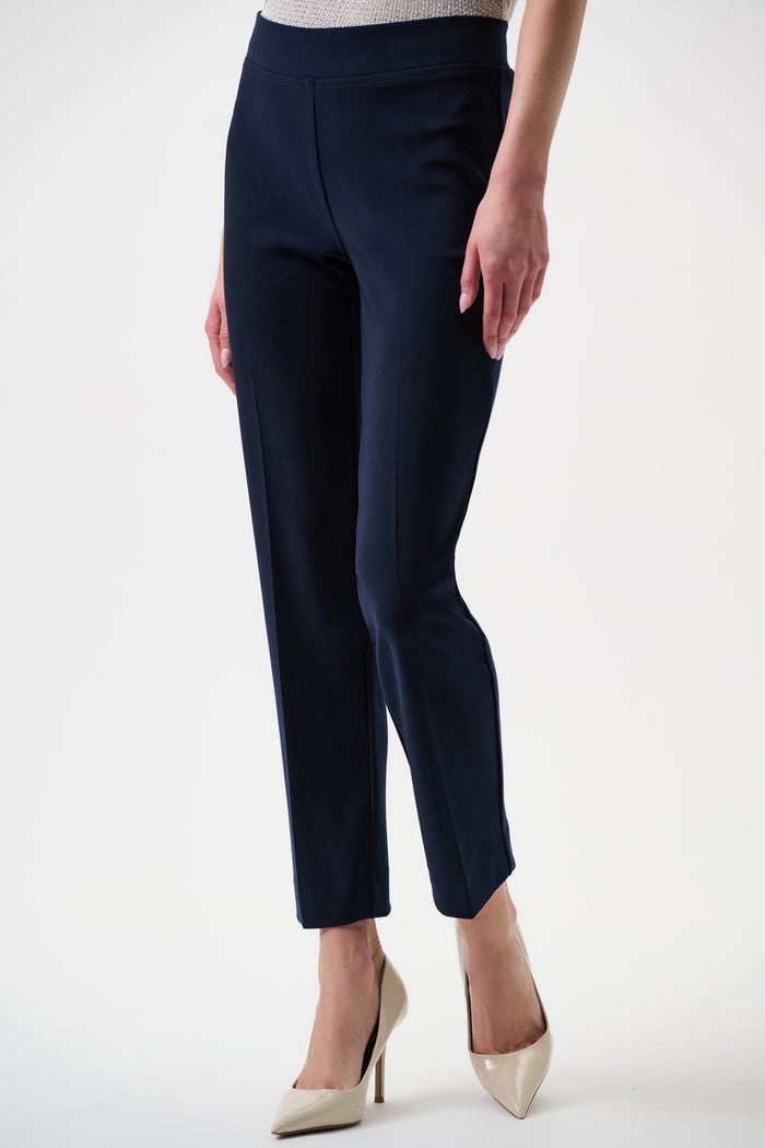 Joseph Ribkoff Classic Straight Pants in Midnight Blue available at Barbara Katz