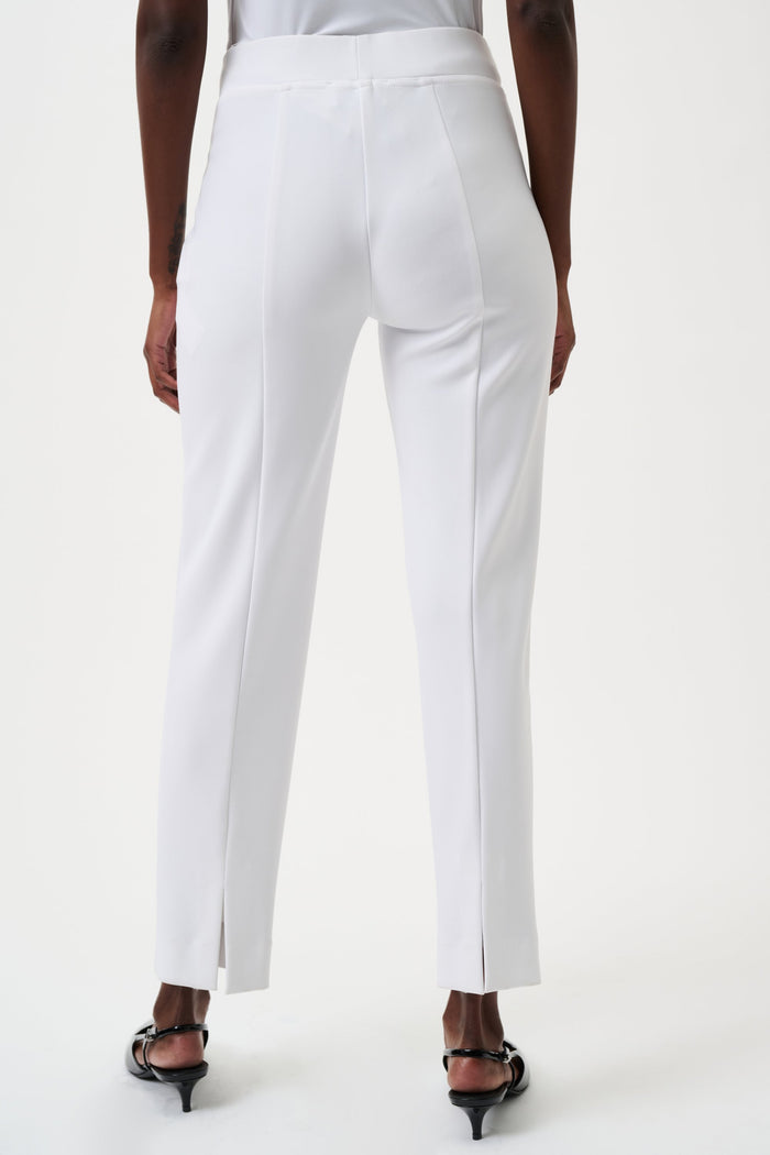 Joseph Ribkoff Classic Straight Pants in White available at Barbara Katz