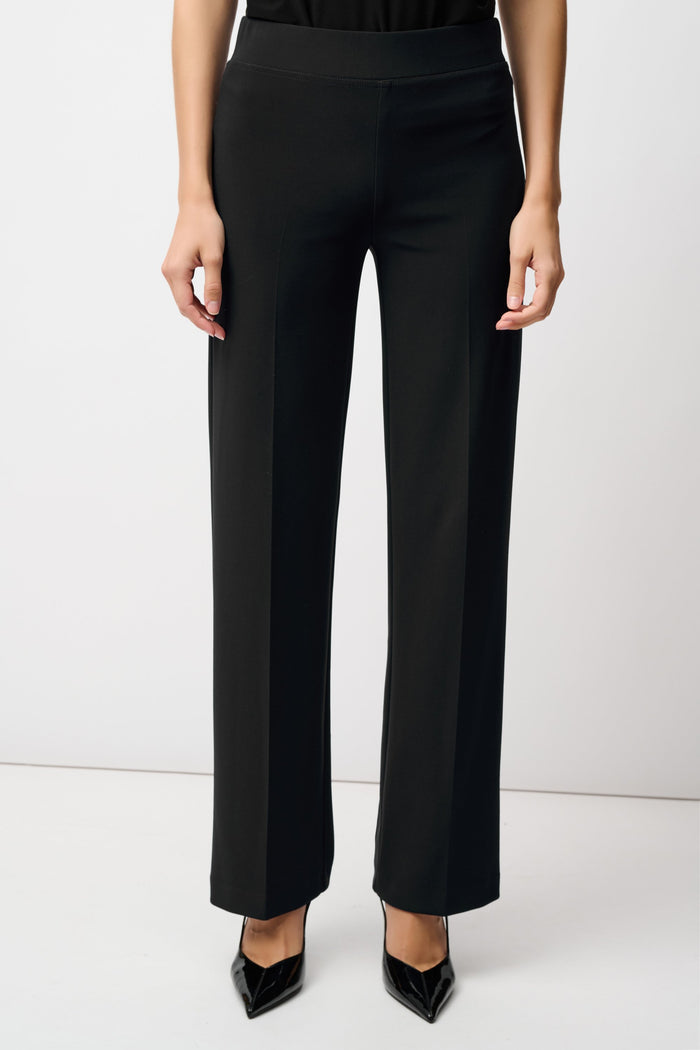 Joseph Ribkoff Classic Wide Leg Pants in Black available at Barbara Katz