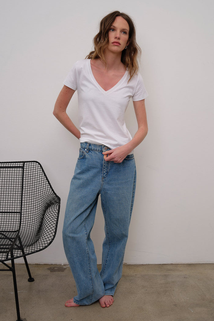Goldie Cleo V Neck Tee available at Barbara Katz