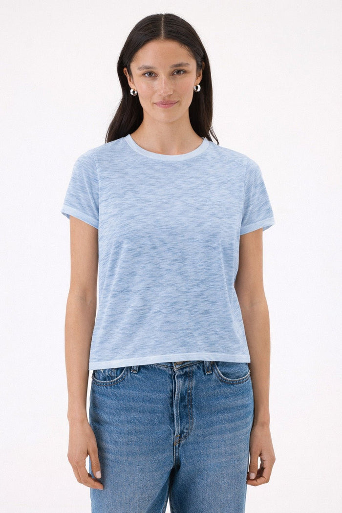 Goldie Coastal Sunwash Andie Short Sleeve Tee in Sea available at Barbara Katz