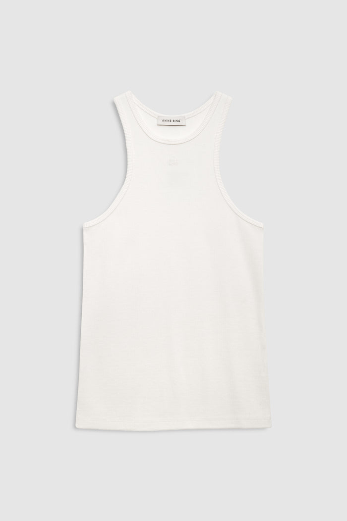 ANINE BING Cole Tank - Cream - front view