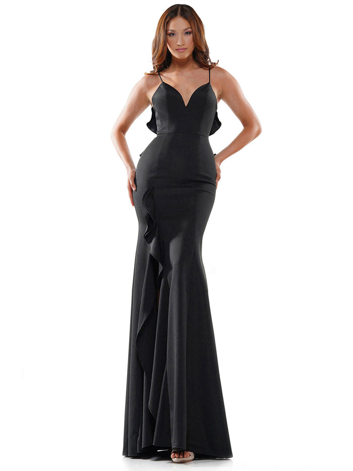 Colors Dress Ruffle Long Dress 2646