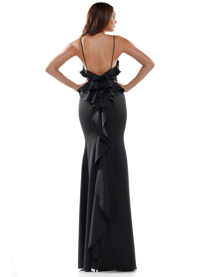 Colors Dress Ruffle Long Dress 2646
