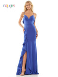 Colors Dress Ruffle Long Dress 2646
