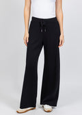Elliott Lauren Comfort Zone Wide Leg Pant in Black available at Barbara Katz