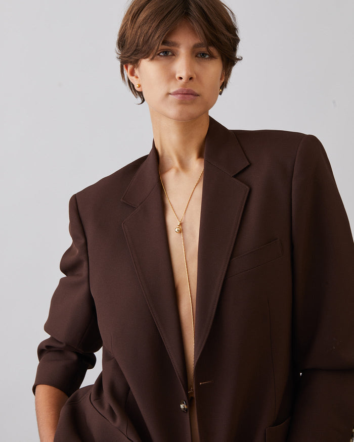 Jenny Bird Constance Wrap Chain Necklace in Gold available at Barbara Katz