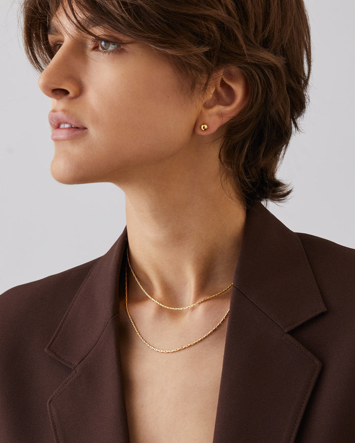 Jenny Bird Constance Wrap Chain Necklace in Gold available at Barbara Katz