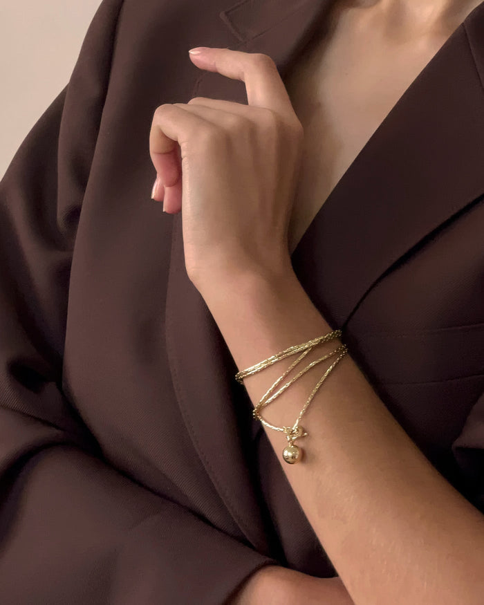 Jenny Bird Constance Wrap Chain Necklace in Gold available at Barbara Katz