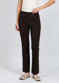 Elliott Lauren Control Stretch Bootcut Pant in Chocolate available at Barbara Katz