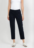 Elliott Lauren Control Stretch Cargo Pant in Navy available at Barbara Katz