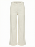 Adroit Atelier Cruz Denim Trouser With Pintuck in Off White available at Barbara Katz