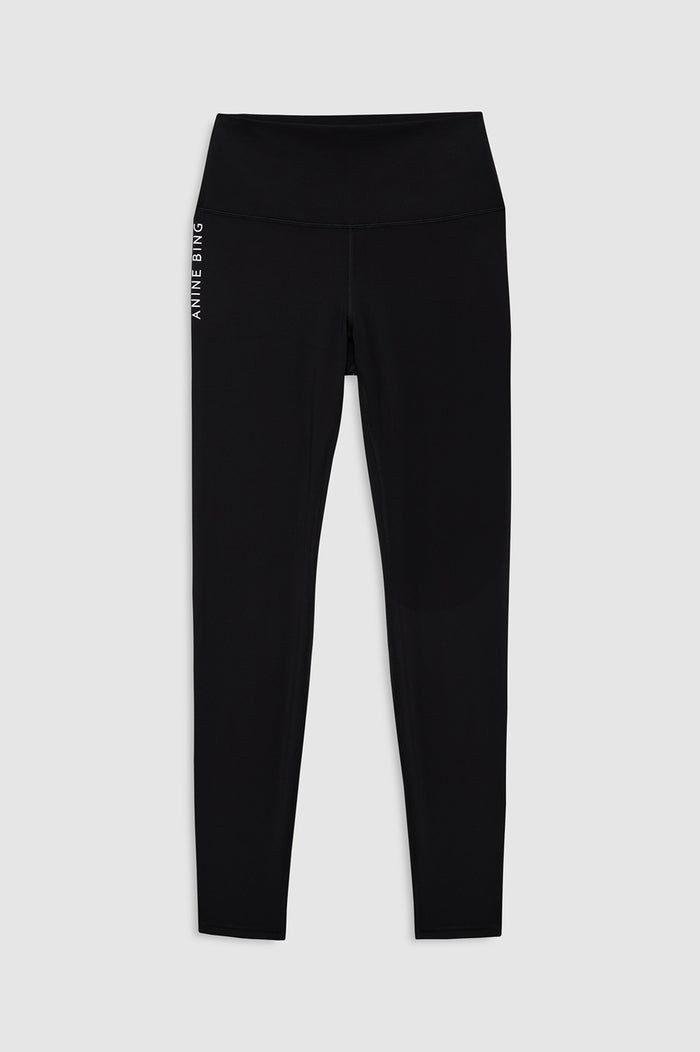 ANINE BING Dave Legging - Black - front view