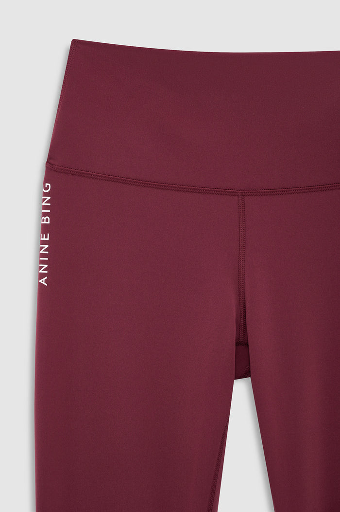 ANINE BING Dave Legging - Burgundy - detail view
