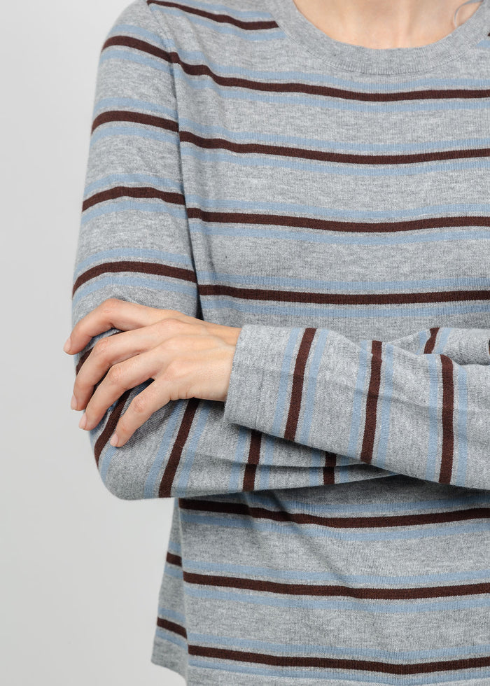 Rails Davie Long Sleeve Tee in Heather Sky available at Barbara Katz